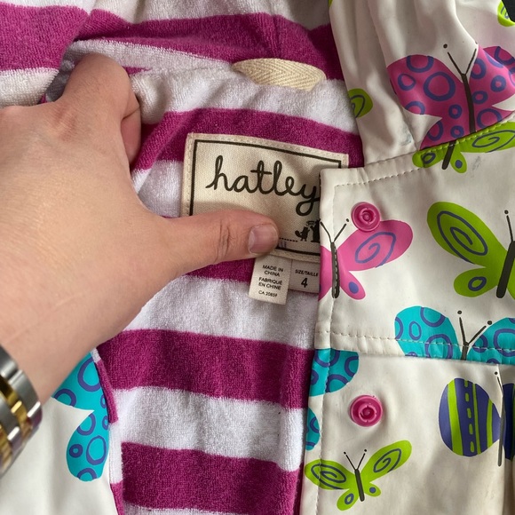 Hatley lined girls’ raincoat - Picture 2 of 2